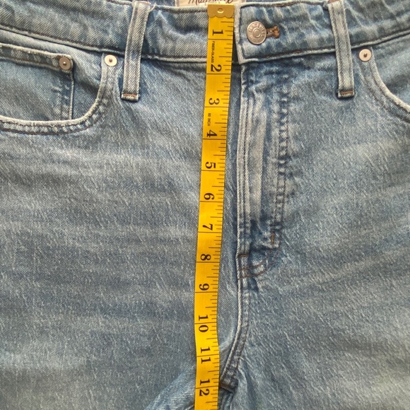 Madewell The Curvy Perfect Vintage Jean Cropped Distressed Size 32 - Picture 11 of 16